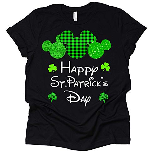 Mickey Plaid St Patrick's Shirt, Happy St Patrick's Day T-Shirt St Patty Day Unisex Shirt T-Shirt