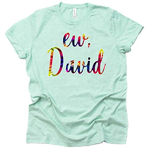 Ew David T-Shirt Tie Dye Shirt Moira Alexis Rose Schitt's Creek Sitcom Novelty T-Shirt Short Sleeve Print Casual Top