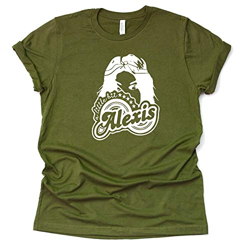 Little Bit Alexis Shirt Moira Alexis Rose T-Shirt Novelty Shirt Short Sleeve Print Casual Top