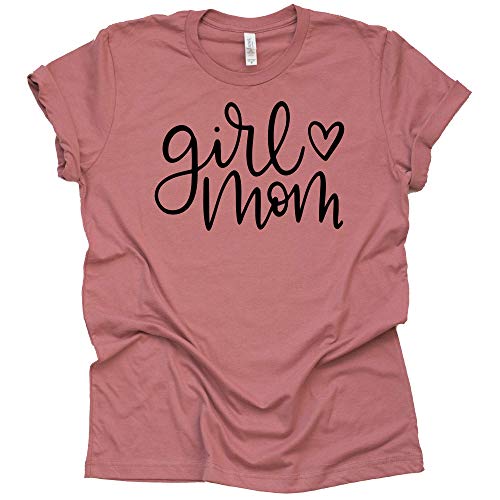 Girl Mom T Shirt Women's Casual Letter Print Short Sleeve T-Shirt Tops Tee