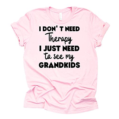 I Don't Need Therapy I Just Need to See My Grandkids Shirt T-Shirt Unisex Funny Grandparent Tee