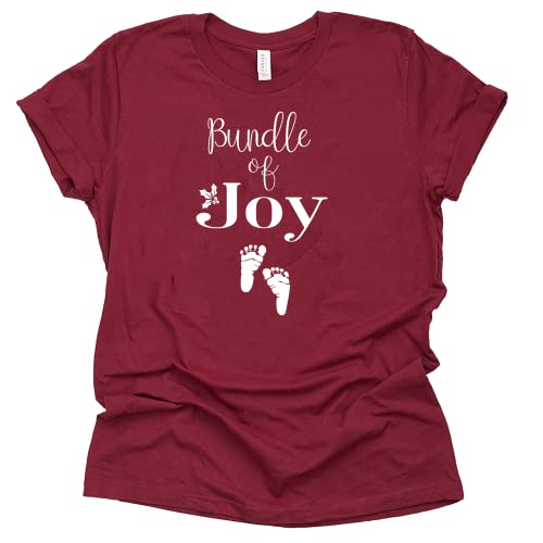 Bundle of Joy Shirt, Christmas Maternity Shirt, Christmas Pregnancy Announcement Shirt