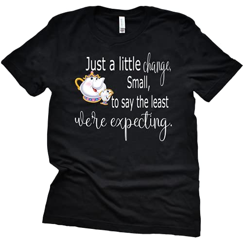 There May be Something There, That wasn't there before shirt, Beauty and The Beast Chip Miss Pot T Shirt Disney Pregnancy Announcement Tee Shirt Sold Individually