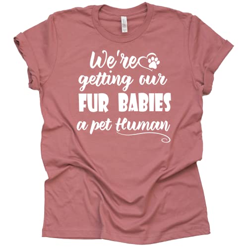 We're Getting Our Fur Babies a Pet Human Shirt, Dog mom, Pregnancy Announcement Shirt, Baby Announcement Shirt