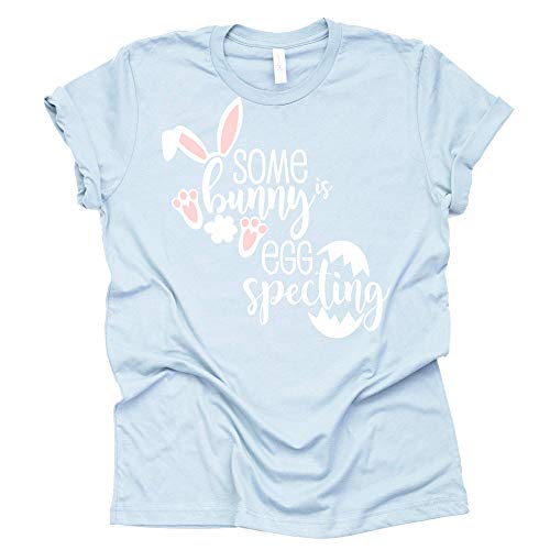 Somebunny is Egg Specting, Easter Pregnancy Shirt, Pregnancy Announcement Shirt, Unisex Short Sleeve