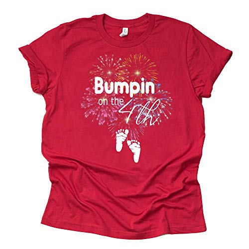 Bumpin on The 4th Shirt, July 4th Baby Announcement Shirt, Pregnancy Announcement Shirt