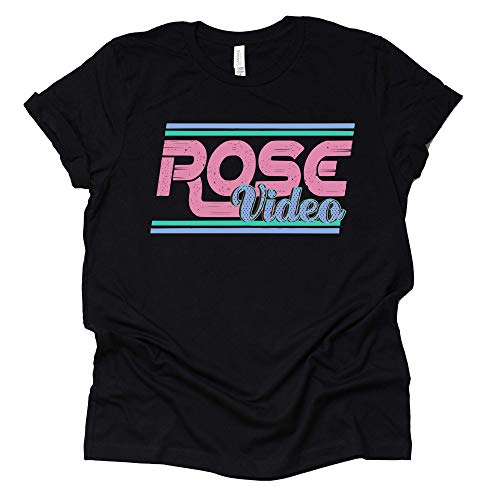 Rose Video Shirt T-Shirt Novelty Shirt Short Sleeve Print Casual Top