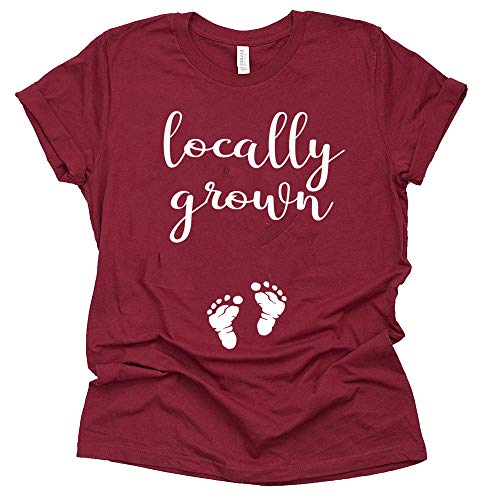 Locally Grown Shirt, Baby Pregnancy Announcement Shirt, Unisex Short Sleeve