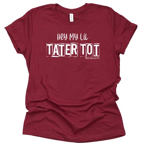 Hey My Lil Tater Tot T Shirt Shoelover99 Merch Ophelia Unisex Funny Tees Casual Short Sleeve