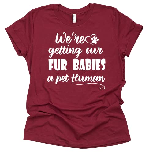 We're Getting Our Fur Babies a Pet Human Shirt, Dog mom, Pregnancy Announcement Shirt, Baby Announcement Shirt