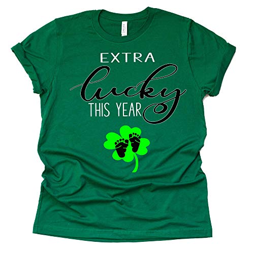 Extra Lucky This Years Shirt, Shamrock St Patrick Shirt, Pregnancy Announcement Shirt,