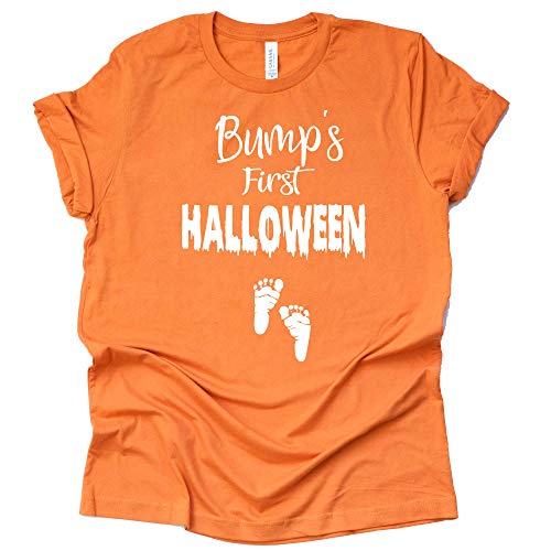 Bump's First Halloween Shirt, Baby Halloween Pregnancy Shirt, Pregnancy Announcement