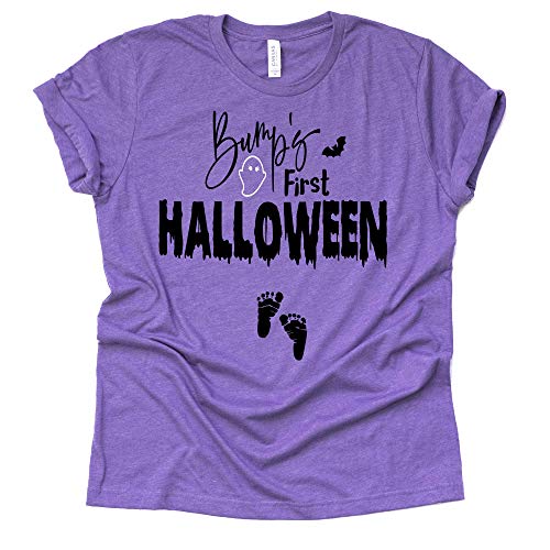 Bump's First Halloween Shirt, Baby Halloween Pregnancy Shirt, Pregnancy Announcement