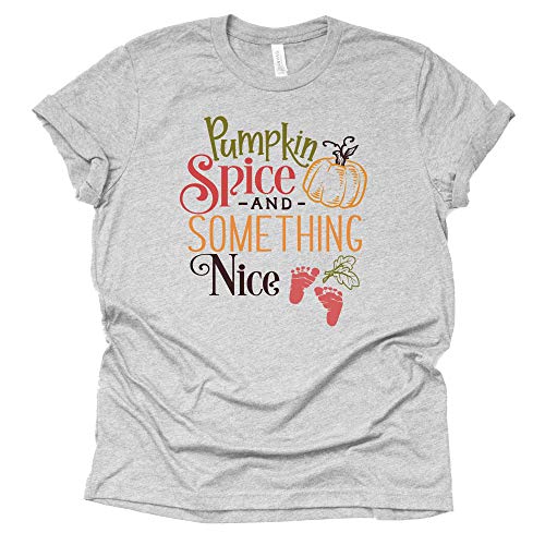 Pumpkin Spice and Something Nice Shirt, Thanksgiving Pregnancy Announcement Shirt