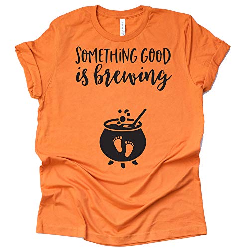 Something Good is Brewing Shirt, Baby Halloween Pregnancy Shirt, Pregnancy Announcement Shirt, Unisex Short Sleeve