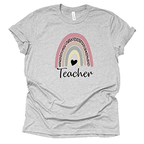 Teacher Rainbow Shirts for Women, Vintage Boho Teacher Rainbow Shirt, Rainbow Teacher Shirt, Kindergarten Teacher Shirt