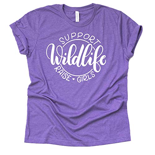 Support Wildlife Raise Girls T Shirt Unisex Arrow Cute Letter Print T-Shirt