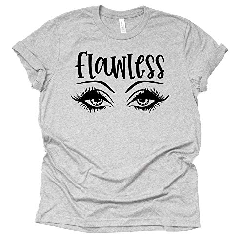 Womens Eyelash Shirt Flawless Lashes Shirt Girl Artist tee Makeup Beauty T-Shirt