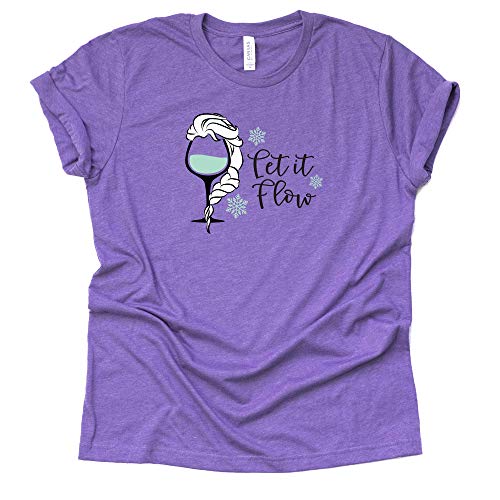 Frozen Let It Flow T Shirt, Frozen Shirt, Disney Epcot Drinking Causal Short Sleeve T-Shirt