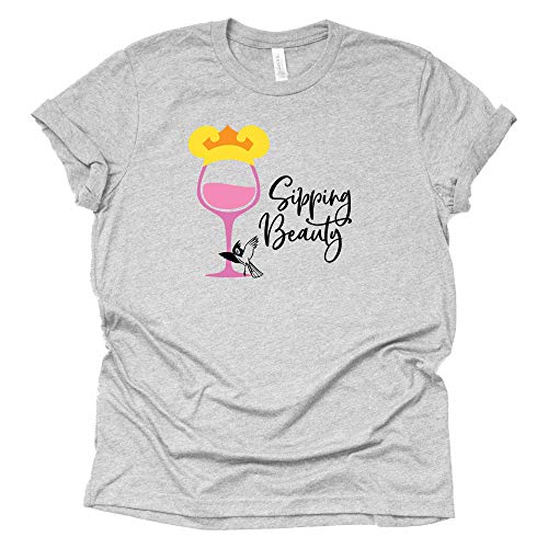 Sipping Beauty Shirt, Sleeping Beauty Shirt, Theme Park Shirt Unisex Short Sleeve