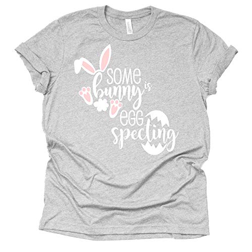 Somebunny is Egg Specting, Easter Pregnancy Shirt, Pregnancy Announcement Shirt, Unisex Short Sleeve