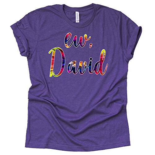 Ew David T-Shirt Tie Dye Shirt Moira Alexis Rose Schitt's Creek Sitcom Novelty T-Shirt Short Sleeve Print Casual Top