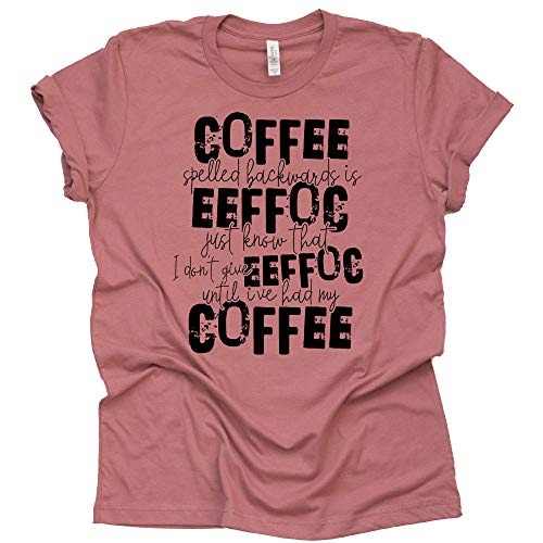 Coffee Spelled Backward Shirt, Coffee Lover Shirt, Unisex Shirt, Funny Shirt