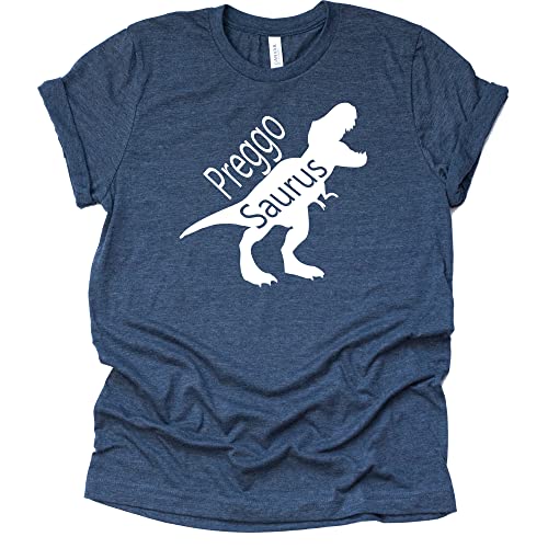 Preggosaurus Shirt, Pregnancy Announcement Shirt, Unisex Short Sleeve