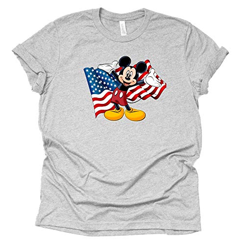 Disney Mickey American Flag Shirt, Independence Day, 4th of July Shirt Unisex Shirt Short Sleeve T-Shirt