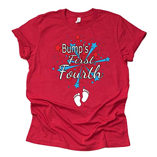 Bump's First Fourth Shirt Pregnancy Announcement Shirt Pregnancy Reveal New Mom Shirt