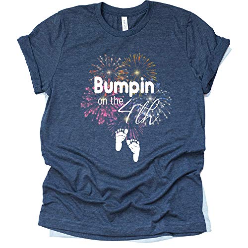 Bumpin on The 4th Shirt, July 4th Baby Announcement Shirt, Pregnancy Announcement Shirt