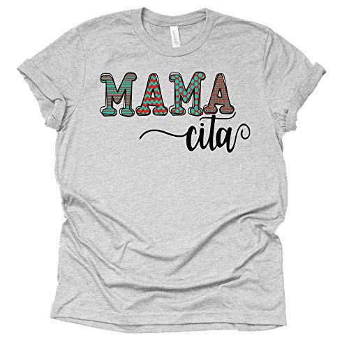 Mamacita Shirt, Mom Shirt Women Short Sleeve Letter Unisex Casual Tops Blouse