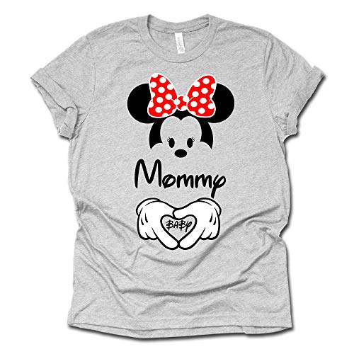 Disney Couple Shirts Dad Mom Couple Matching Pregnancy Announcement T-Shirt-(Sold Separately)