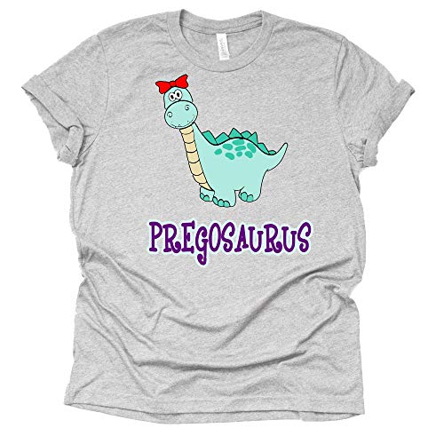 Pregosaurus Shirt, Pregnancy Announcement Shirt, Unisex Short Sleeve