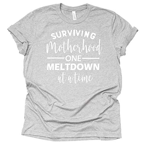 Womens Mom Life, Surviving Motherhood One Meltdown at a Time T-Shirt Unisex Shirt