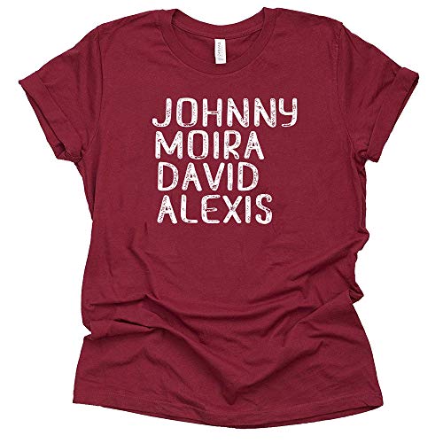 Johnny Moire David Alexis Shirt Schitt's Creek Novelty T-Shirt Short Sleeve Print Casual Top