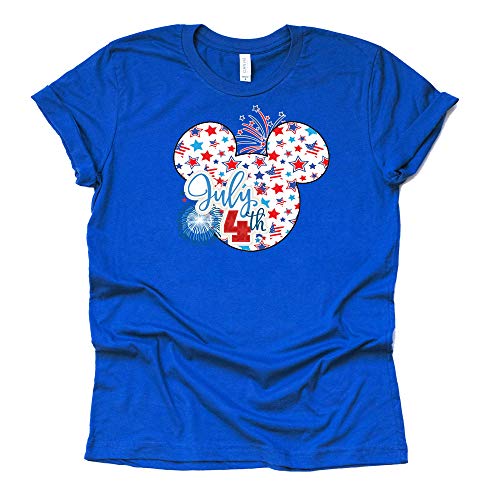 July 4th Shirt, Mickey America Unisex Short Sleeve Graphic T-Shirt