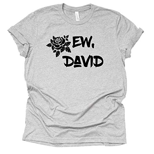 Ew David T Shirt Ew David Rose Shirt Moira Alexis Rose Schitt's Creek Sitcom Novelty t-Shirt Short Sleeve Print Casual Top