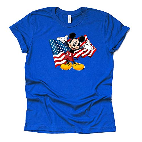 Disney Mickey American Flag Shirt, Independence Day, 4th of July Shirt Unisex Shirt Short Sleeve T-Shirt