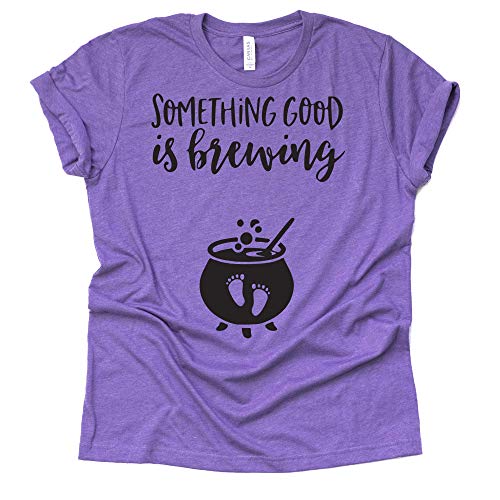 Something Good is Brewing Shirt, Baby Halloween Pregnancy Shirt, Pregnancy Announcement Shirt, Unisex Short Sleeve