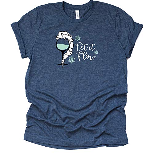 Frozen Let It Flow T Shirt, Frozen Shirt, Disney Epcot Drinking Causal Short Sleeve T-Shirt