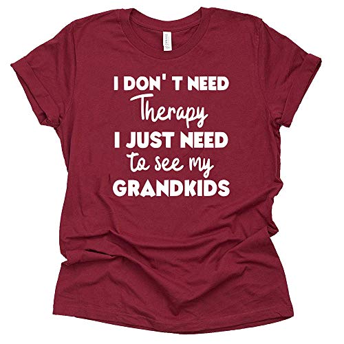 I Don't Need Therapy I Just Need to See My Grandkids Shirt T-Shirt Unisex Funny Grandparent Tee