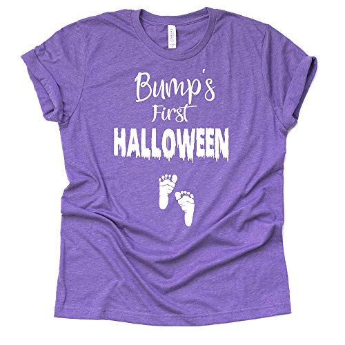 Bump's First Halloween Shirt, Baby Halloween Pregnancy Shirt, Pregnancy Announcement