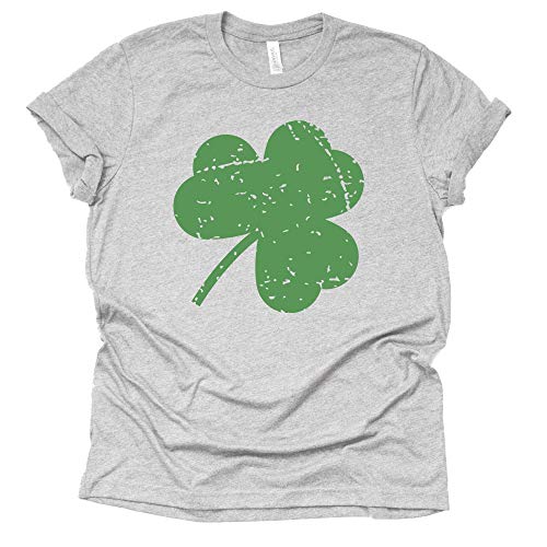 Distressed Shamrock Shirt, St Patrick's Shirt, St Paddy's Shirt for Women Tee T-Shirt