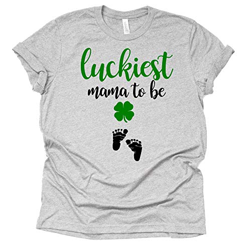 Luckiest Mama to be Shirt, Shamrock Shirt St Patrick Shirt, Pregnancy Announcement Shirt