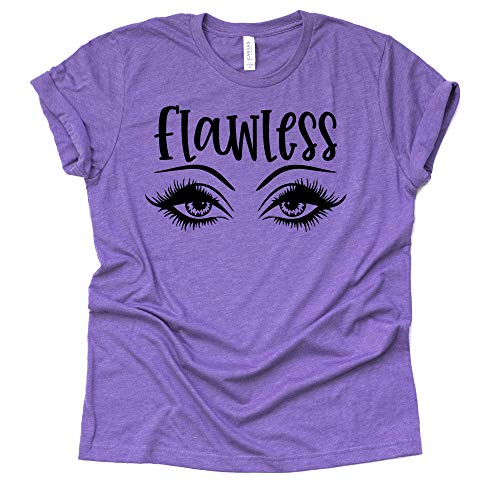 Womens Eyelash Shirt Flawless Lashes Shirt Girl Artist tee Makeup Beauty T-Shirt