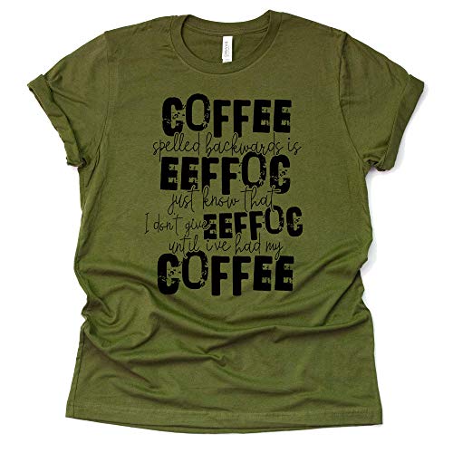 Coffee Spelled Backward Shirt, Coffee Lover Shirt, Unisex Shirt, Funny Shirt