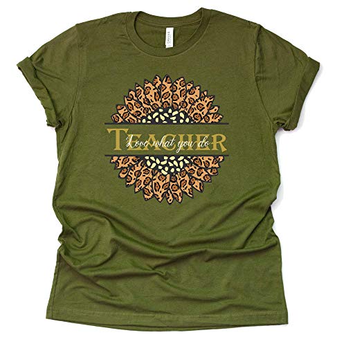 Teacher Sunflower Shirt, Love What You do Shirt, Kindergarten Teacher Gift, Elementary School Teacher Shirt