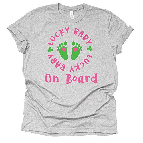 Lucky Baby on Board Shirt, Pregnancy Announcement Shirt, Surprise Pregnancy Announcement