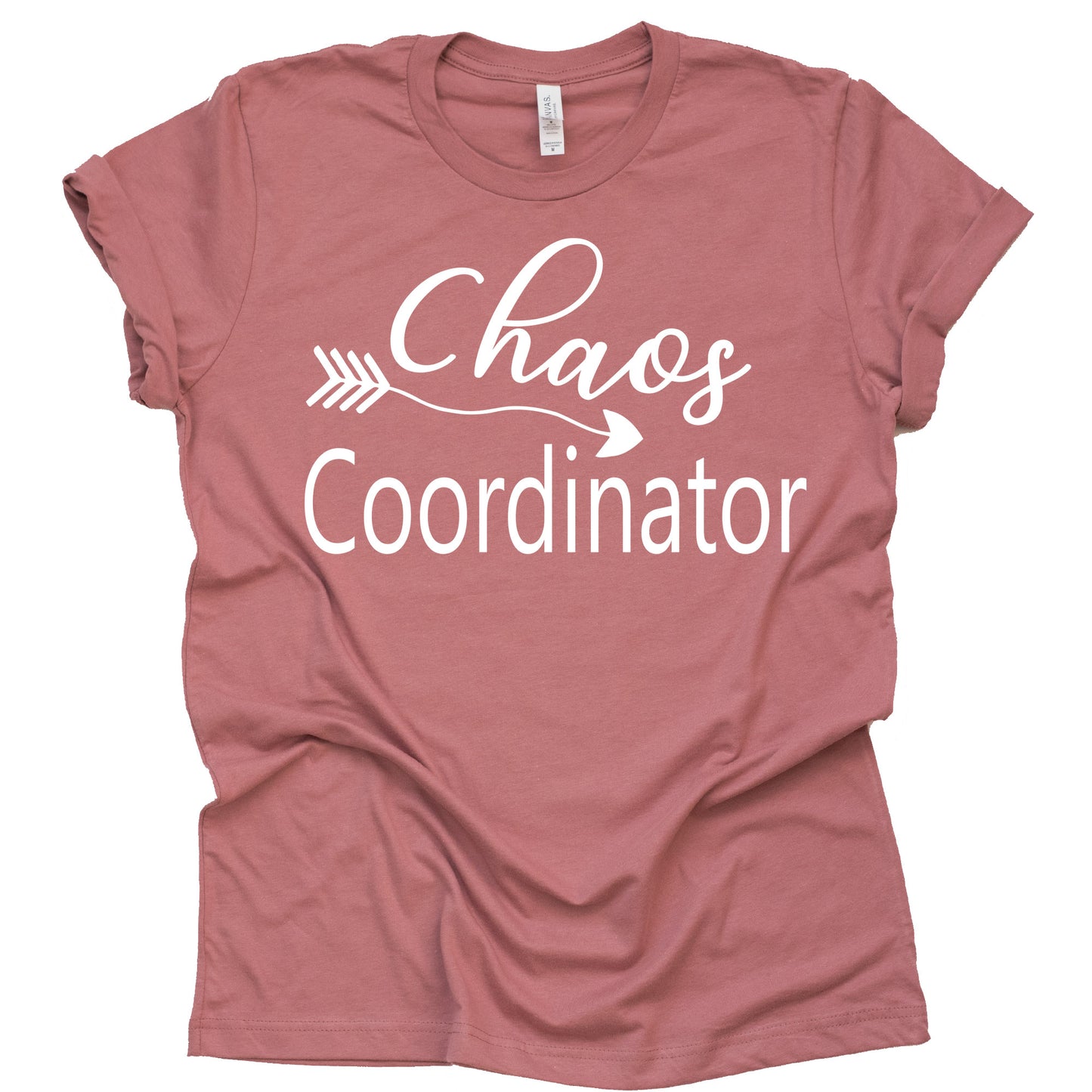 Chaos Coordinator Shirt Funny Letter Print T-Shirt Mom Unisex Short Sleeve Tops